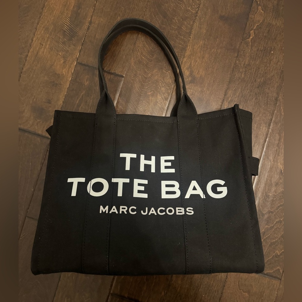 Marc Jacobs Large Black and White Canvas Tote